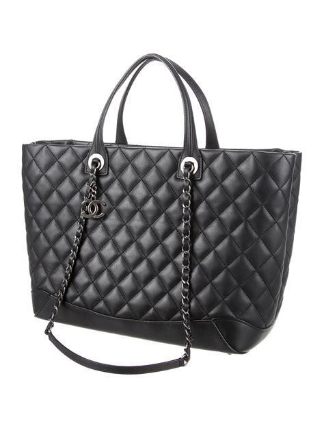 chanel quilted tote bag price|Chanel handbags shopper tote.